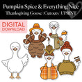 Load image into Gallery viewer, Printable Thanksgiving Goose and Costumes | Pumpkin Spice and Everything Nice
