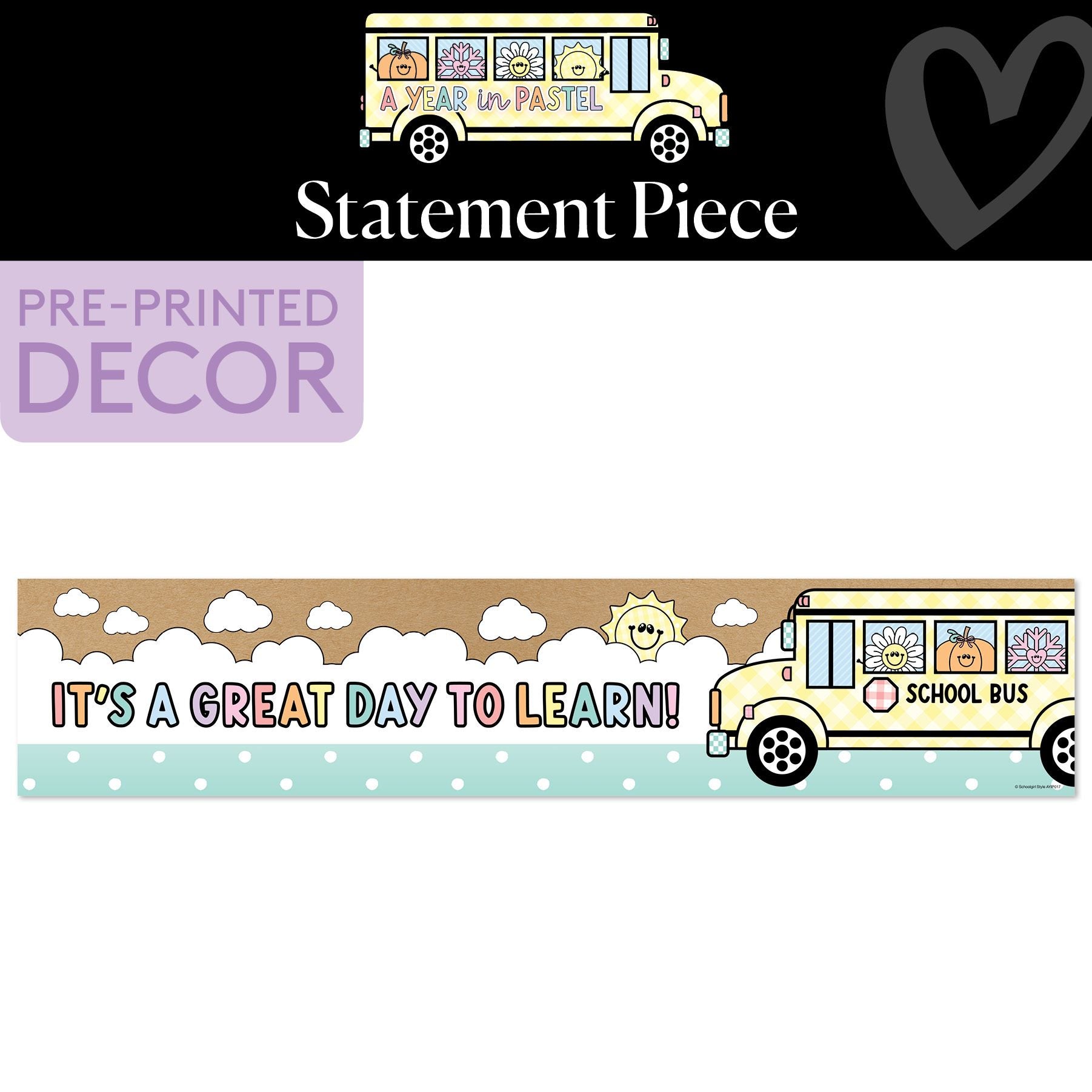 It's A Great Day To Learn Statement Piece | A Year In Pastel