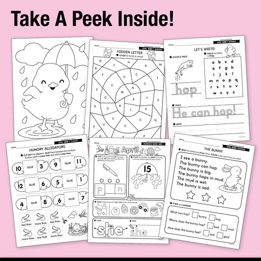 Ultimate Kindergarten April Thematic Unit Bundle