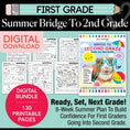 Load image into Gallery viewer, Printable Bridge To Second Grade Digital Summer Workbook

