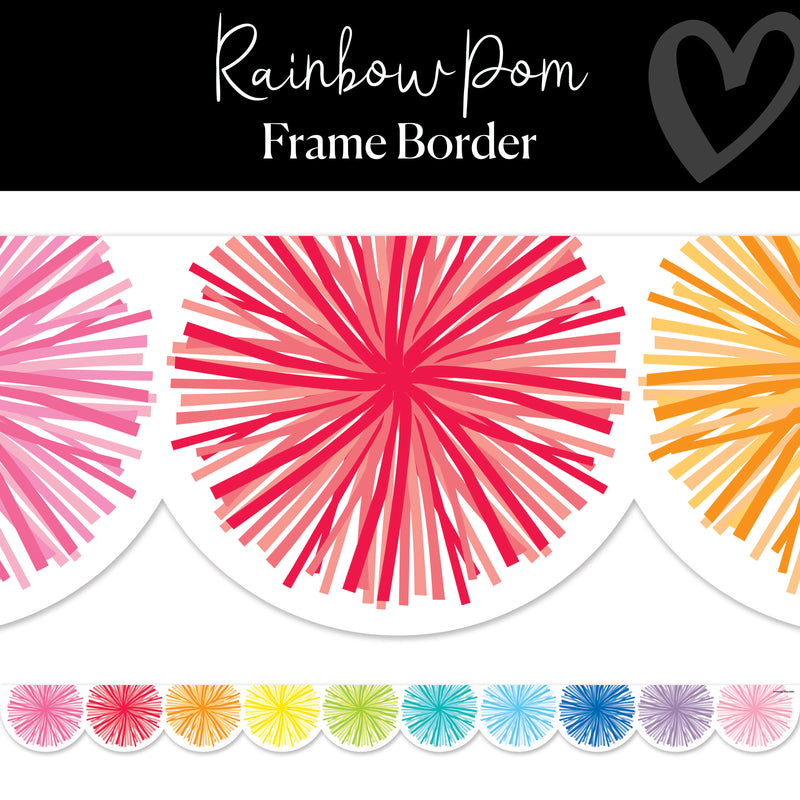 Rainbow Pom | Bulletin Board Borders | Schoolgirl Style