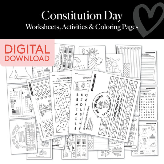 Constitution Day Worksheets, Activities, & Coloring Pages 