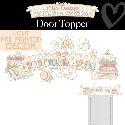 You Belong Here Calming Door Topper | Miss Honey's Cottage Classroom