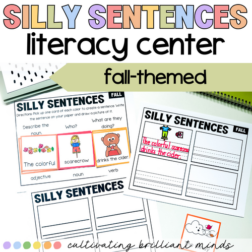 Fall Silly Sentences | Autumn | Sentence Writing | Grammar