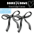 Load image into Gallery viewer, Black Bows Extra Large Cutout | Books and Bows
