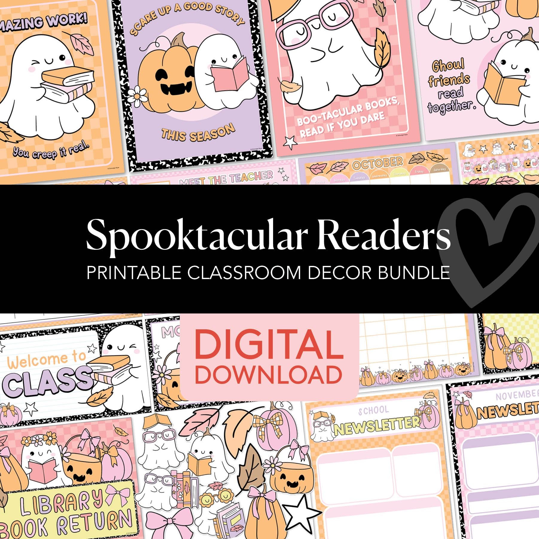 Printable Halloween Classroom Decor Bundle | Spooktacular Readers