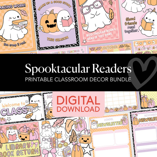 Printable Halloween Classroom Decor Bundle | Spooktacular Readers
