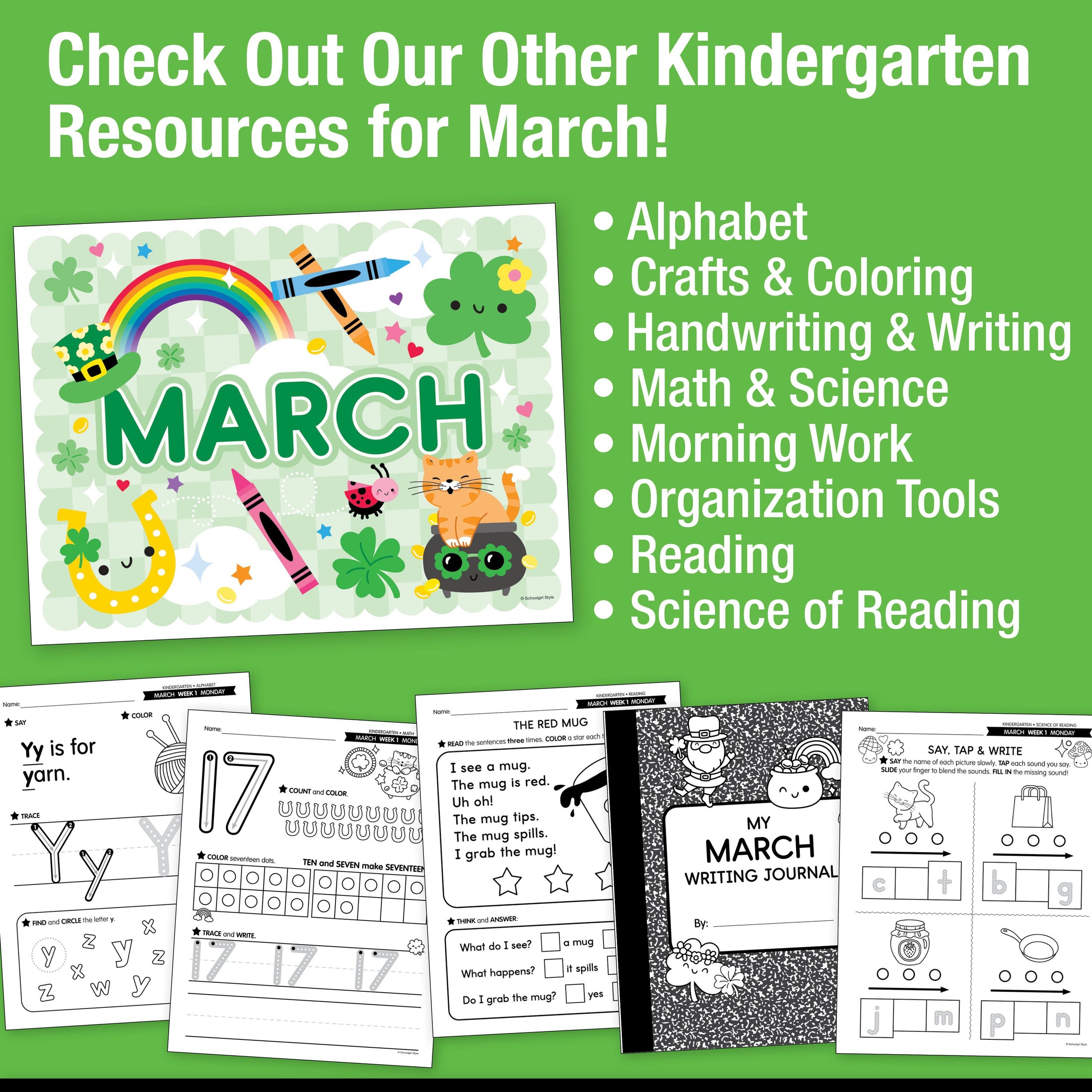 Printable March My Leprechaun Trap Craftivity