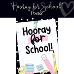 Hooray For School Classroom Poster