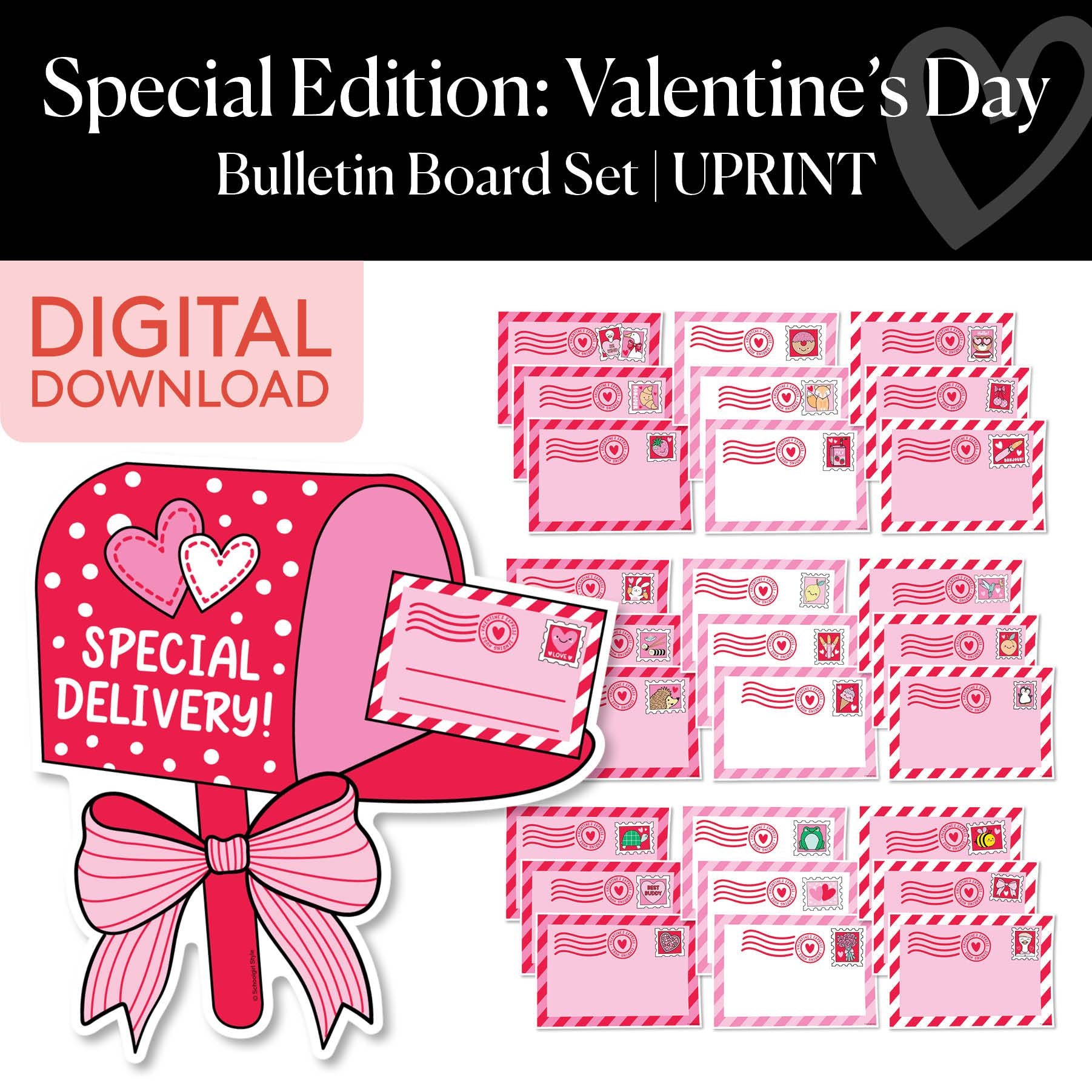 Printable Valentines Bulletin Board Set | Special Edition: Valentine's Day