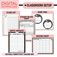 Load image into Gallery viewer, Printable Pastel Editable Substitute Teacher Bin and Forms
