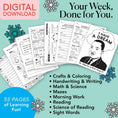Load image into Gallery viewer, Printable First Grade January Week 3 Resources
