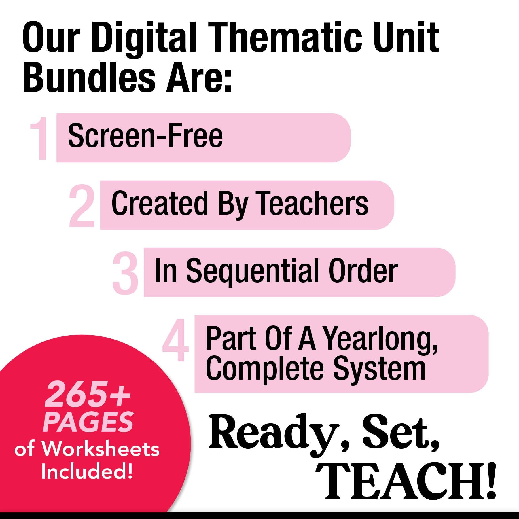 Printable Kindergarten April Thematic Unit Bundle