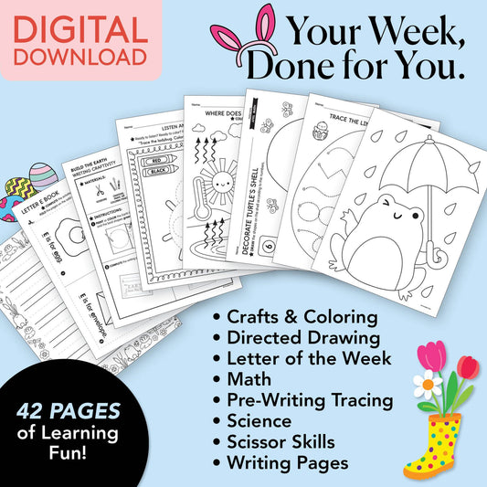 Printable Preschool April Week 3 Resources