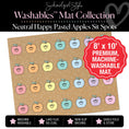Load image into Gallery viewer, Pastel Apple Sit Spot on Banner Background Washable Classroom Rug by Schoolgirl Style

