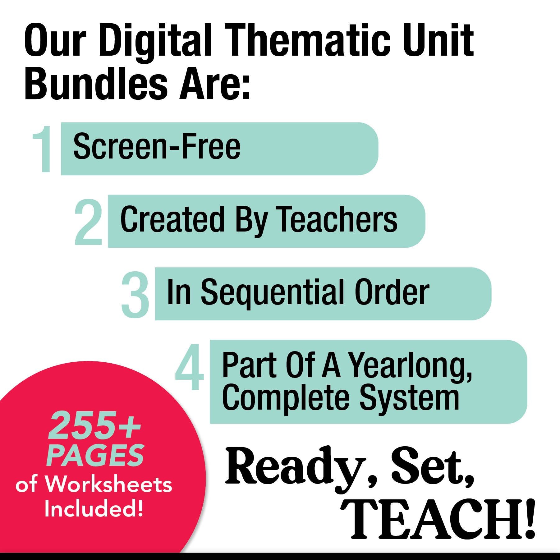 Printable First Grade April Thematic Unit Bundle