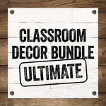 Industrial Chic | Ultimate Classroom Theme Decor Bundle | Farmhouse Classroom Decor | Teacher Classroom Decor | Schoolgirl Style