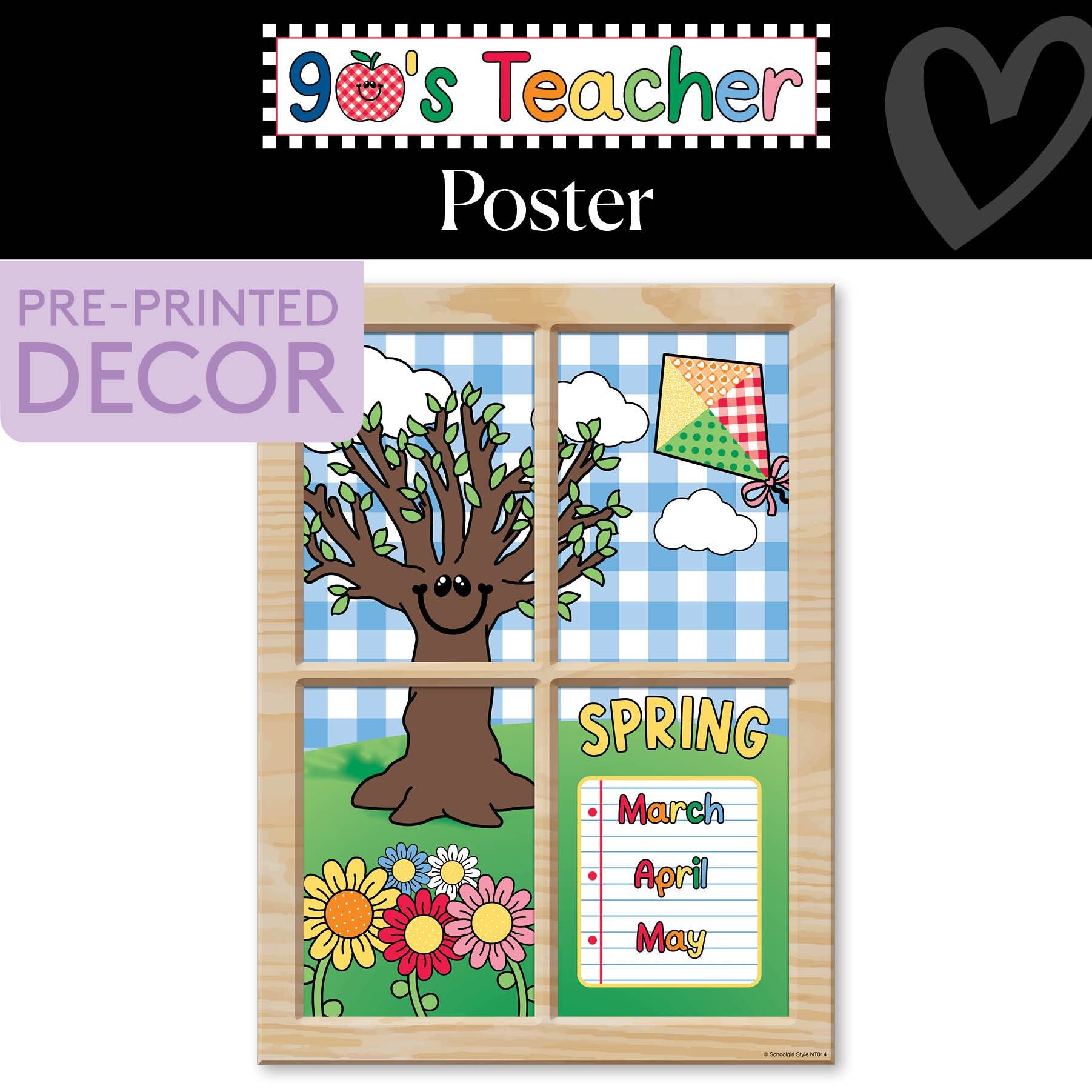 Spring Retro Poster | 90s Teacher