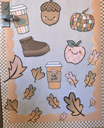 Fall Door Decor | Fall Bulletin Board Set | Sweater Weather | UPRINT | Schoolgirl Style
