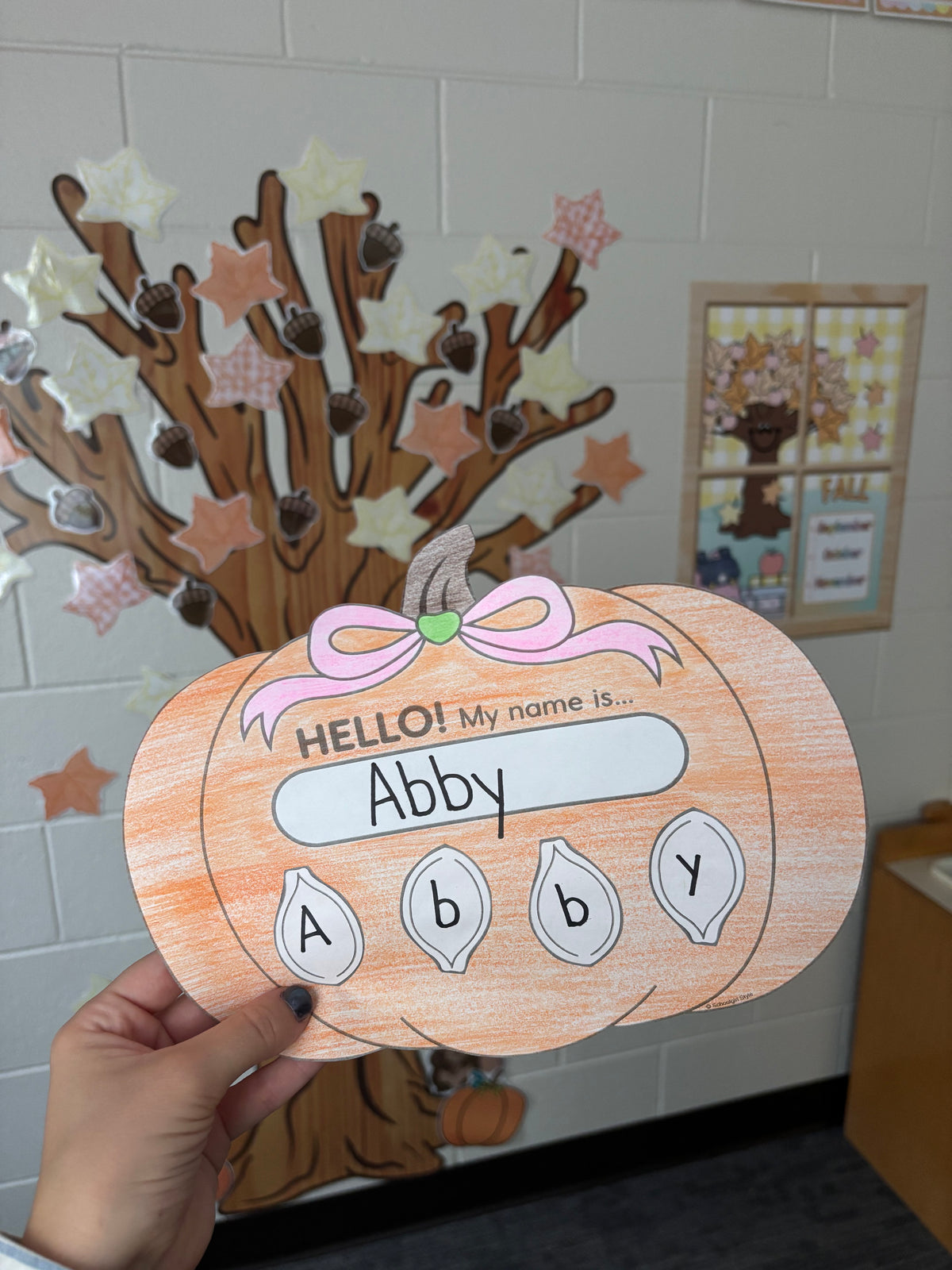 Printable Pumpkin Name Craftivity