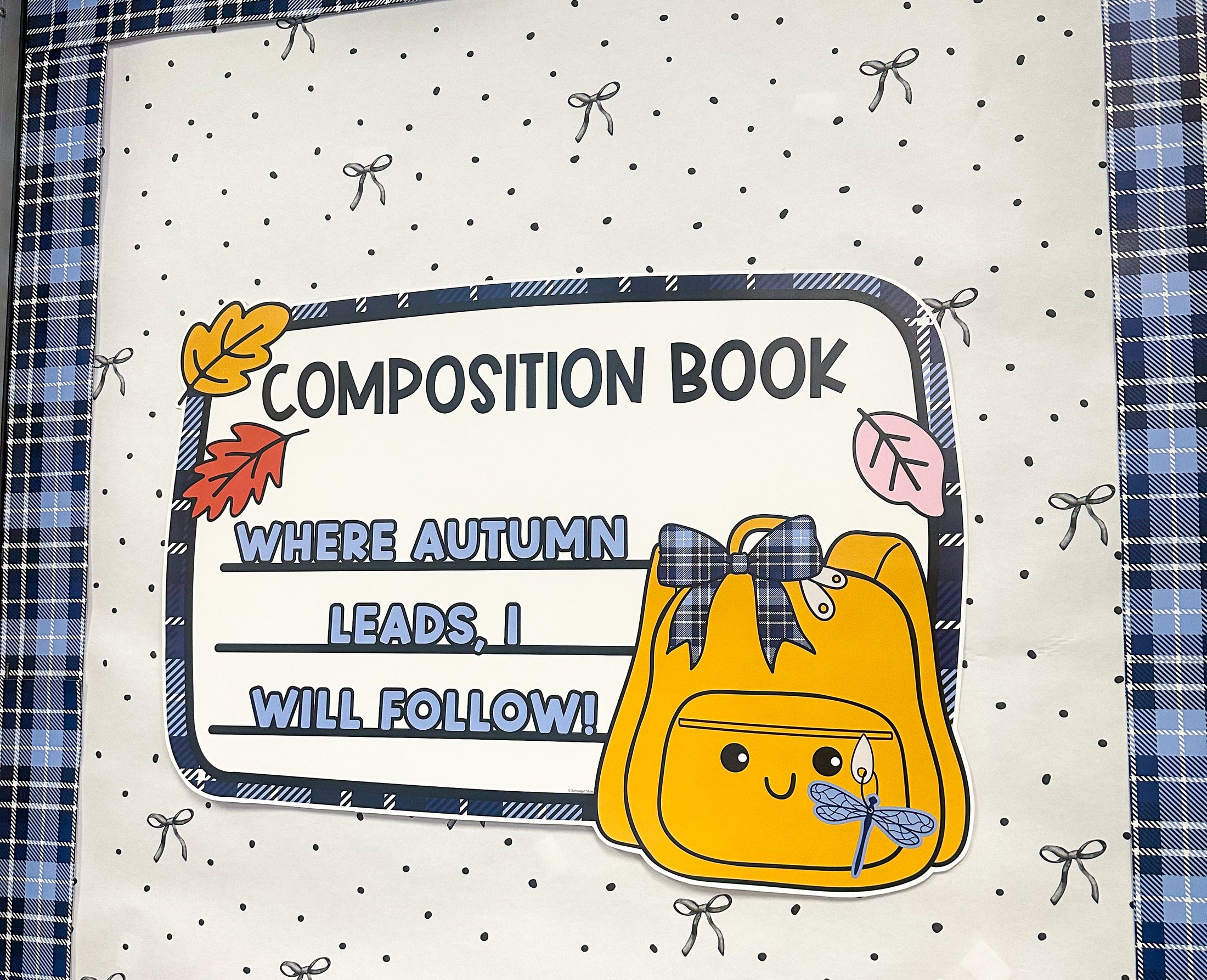 Autumn In Stars Hollow Fall Pre-Printed Door Decor Bulletin Board Set