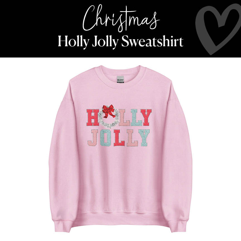 Holly Jolly Christmas Teacher Sweatshirt