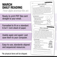 Load image into Gallery viewer, Printable Second Grade March Daily Reading
