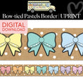Load image into Gallery viewer, Printable Bow-tied Pastels Border | A Year In Pastel
