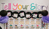 Tell Your Story | Inspirational Classroom Headline | Midnight Meadow | Schoolgirl Style