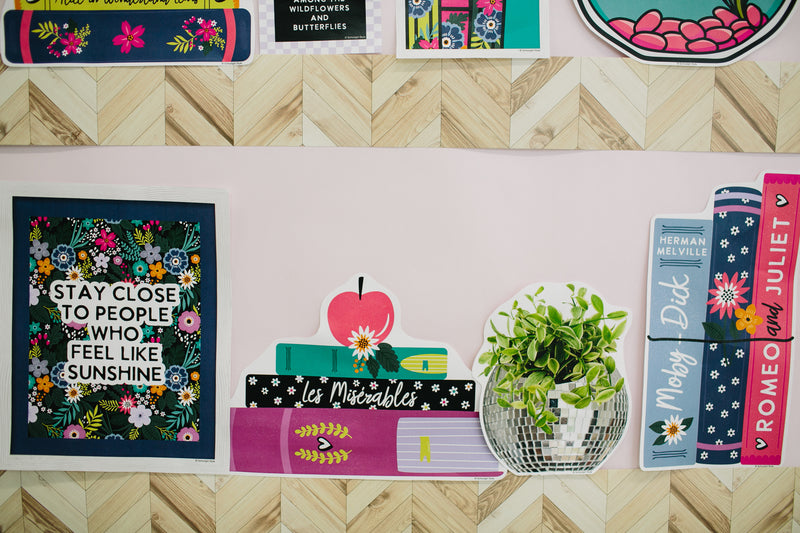 Midnight Meadow Bulletin Board Set | Floral Classroom Decor | UPRINT | Schoolgirl Style