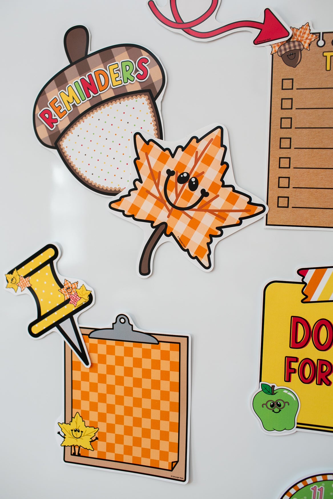 Printable Fall September Whiteboard Kit | 90s Teacher