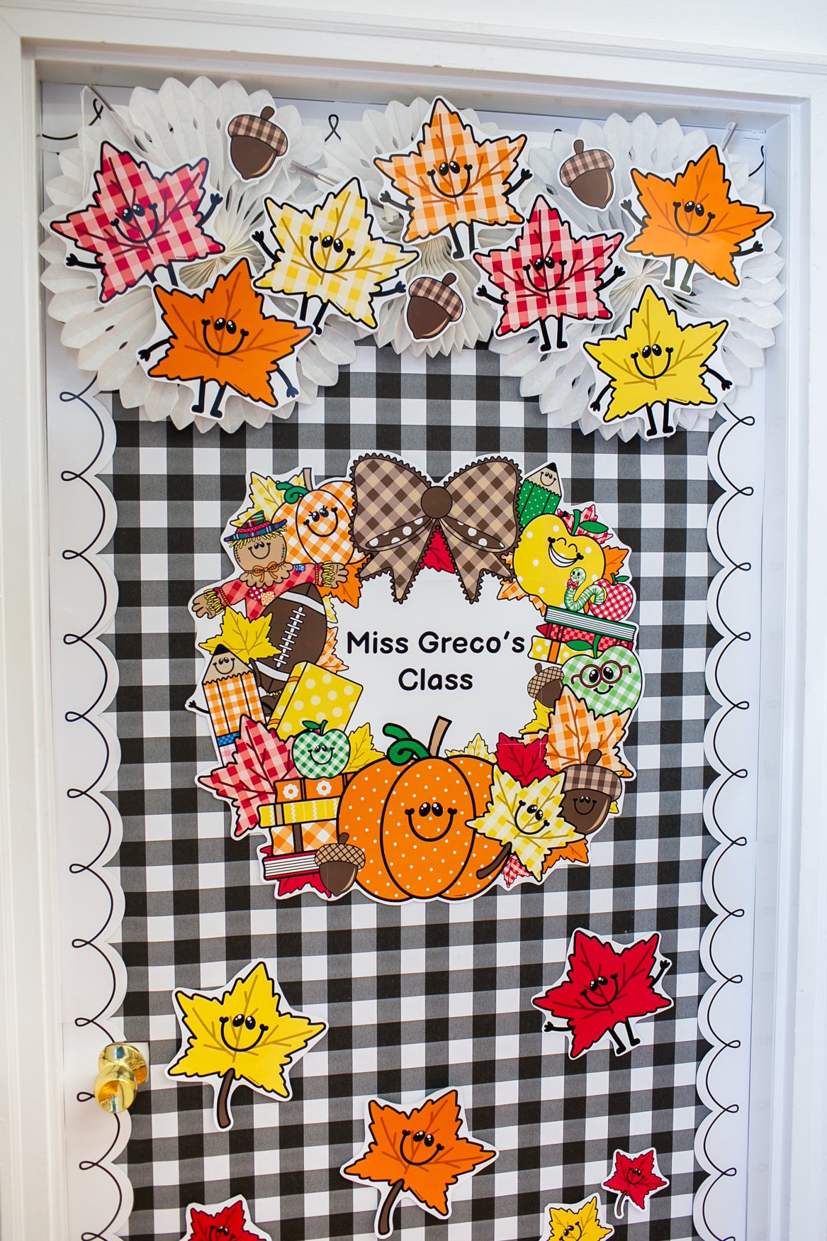 Printable Editable Fall Wreath | 90s Teacher