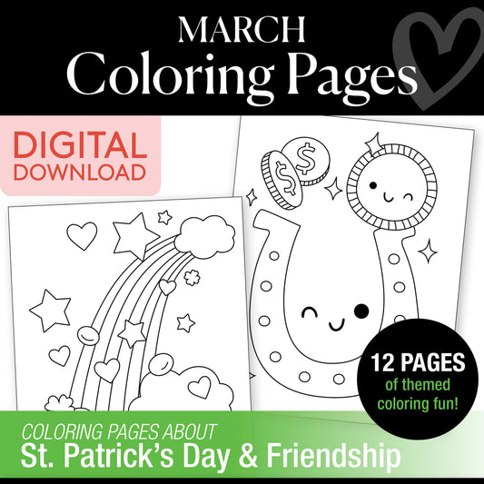 Free Printable March Coloring Pages Pack 2