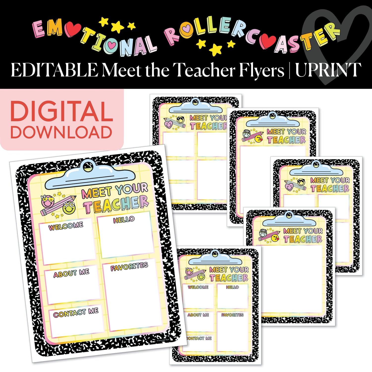 Meet the Teacher Resources | Digital and Printable
