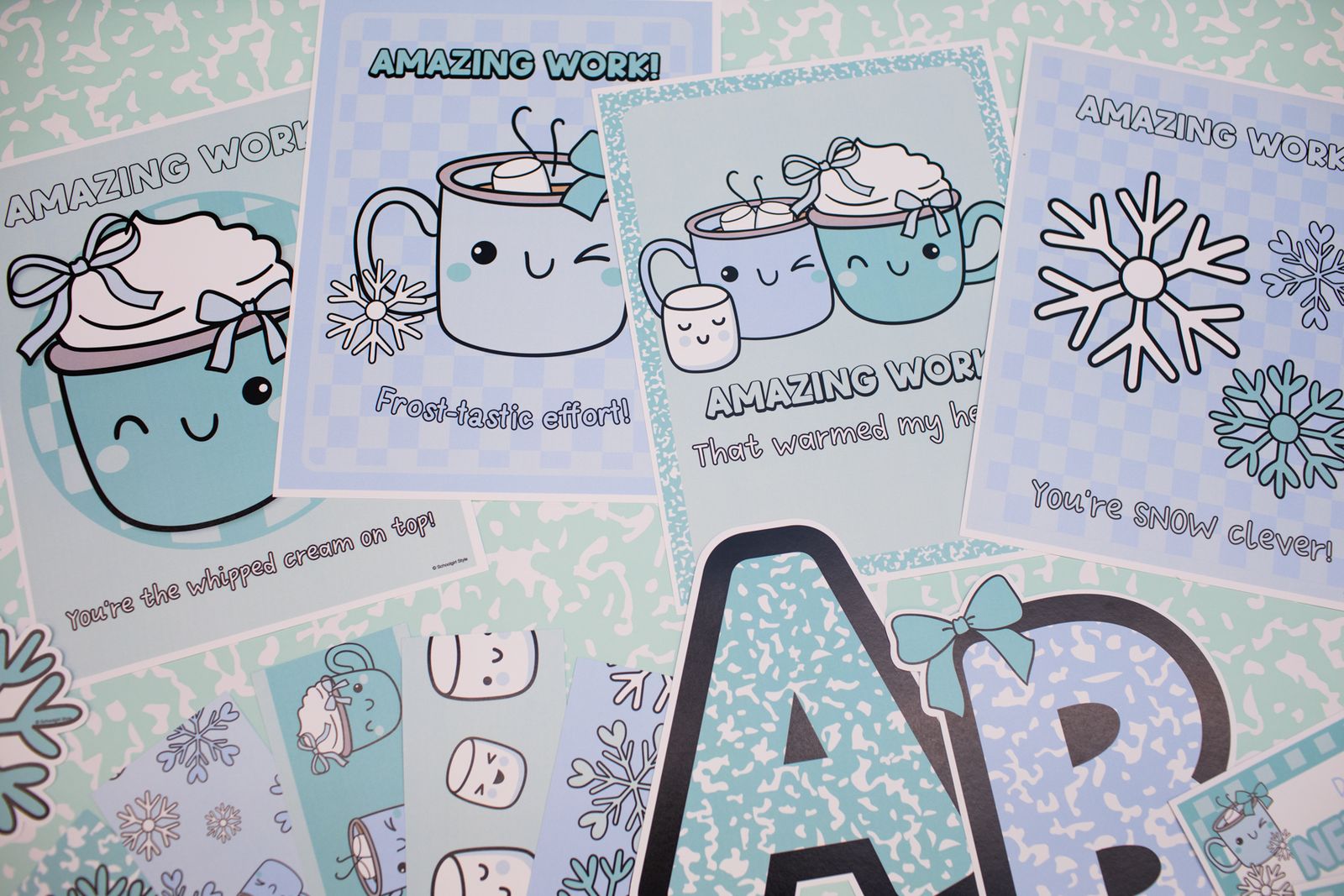 Ultimate Winter Classroom Decor Bundle | Sweet Sips and Snowflakes