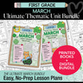 Load image into Gallery viewer, Ultimate First Grade March Thematic Unit Bundle
