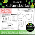 Load image into Gallery viewer, Printable March St. Patrick's Day Activity Pack
