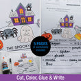 Load image into Gallery viewer, Printable The Spooky House Craftivity

