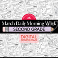 Load image into Gallery viewer, Printable Second Grade March Daily Morning Work
