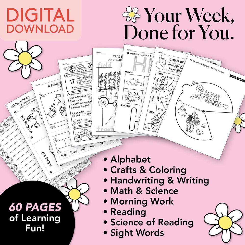 Printable Kindergarten May Week 2 Resources