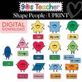 Load image into Gallery viewer, Printable Retro Shape People | 90s Teacher
