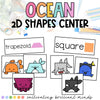 Ocean 2D Shape Math Center | Summer | 2D Shapes Activities