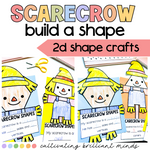 Scarecrow 2D Shape Craft | Fall | Build A Shape Craft