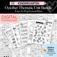 Load image into Gallery viewer, Printable Kindergarten October Thematic Unit Bundle
