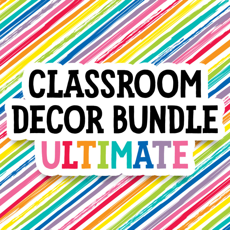 Just Teach | Ultimate Classroom Theme Decor Bundle | Elementary Classroom Decor | Schoolgirl Style