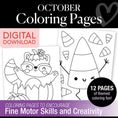 Load image into Gallery viewer, Free Printable October Coloring Pages Pack 2
