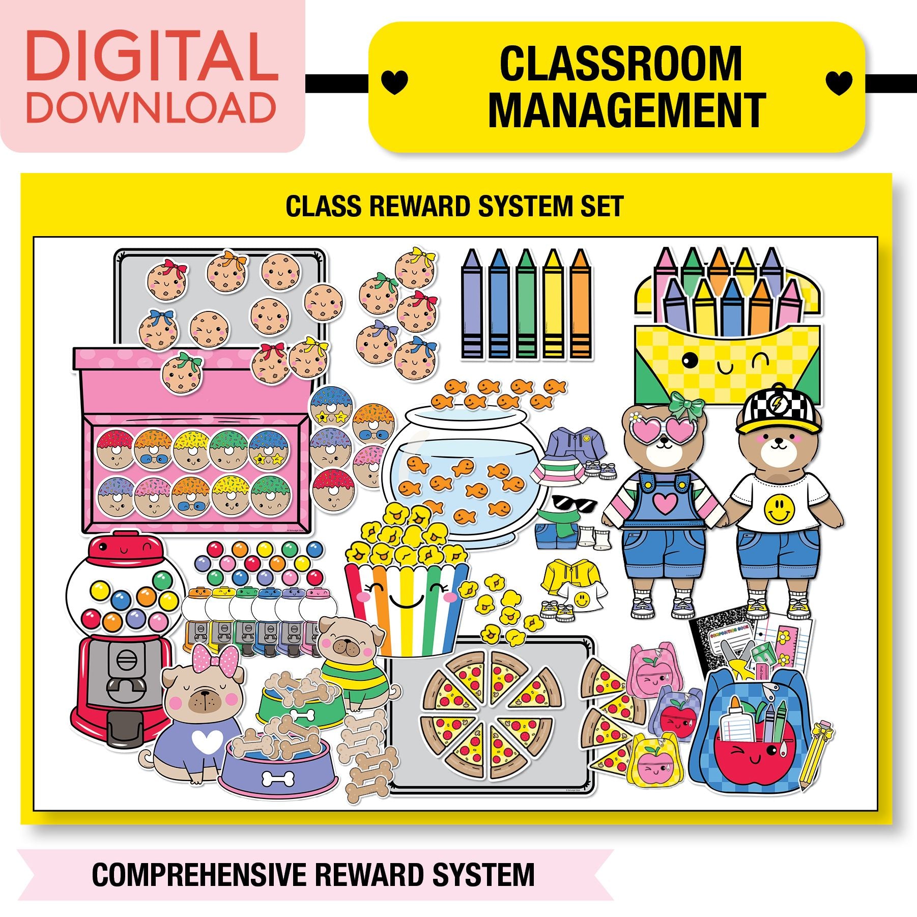 Printable Ultimate Rainbow Classroom Management and Organization Bundle