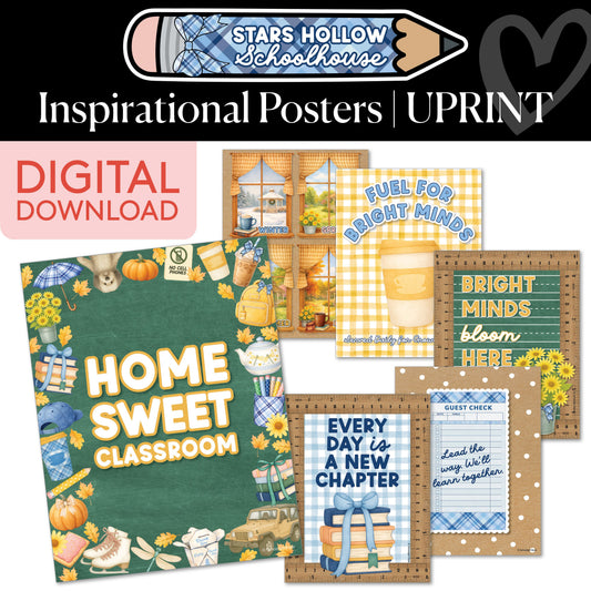 Printable Cozy Inspirational Posters | School in Stars Hollow