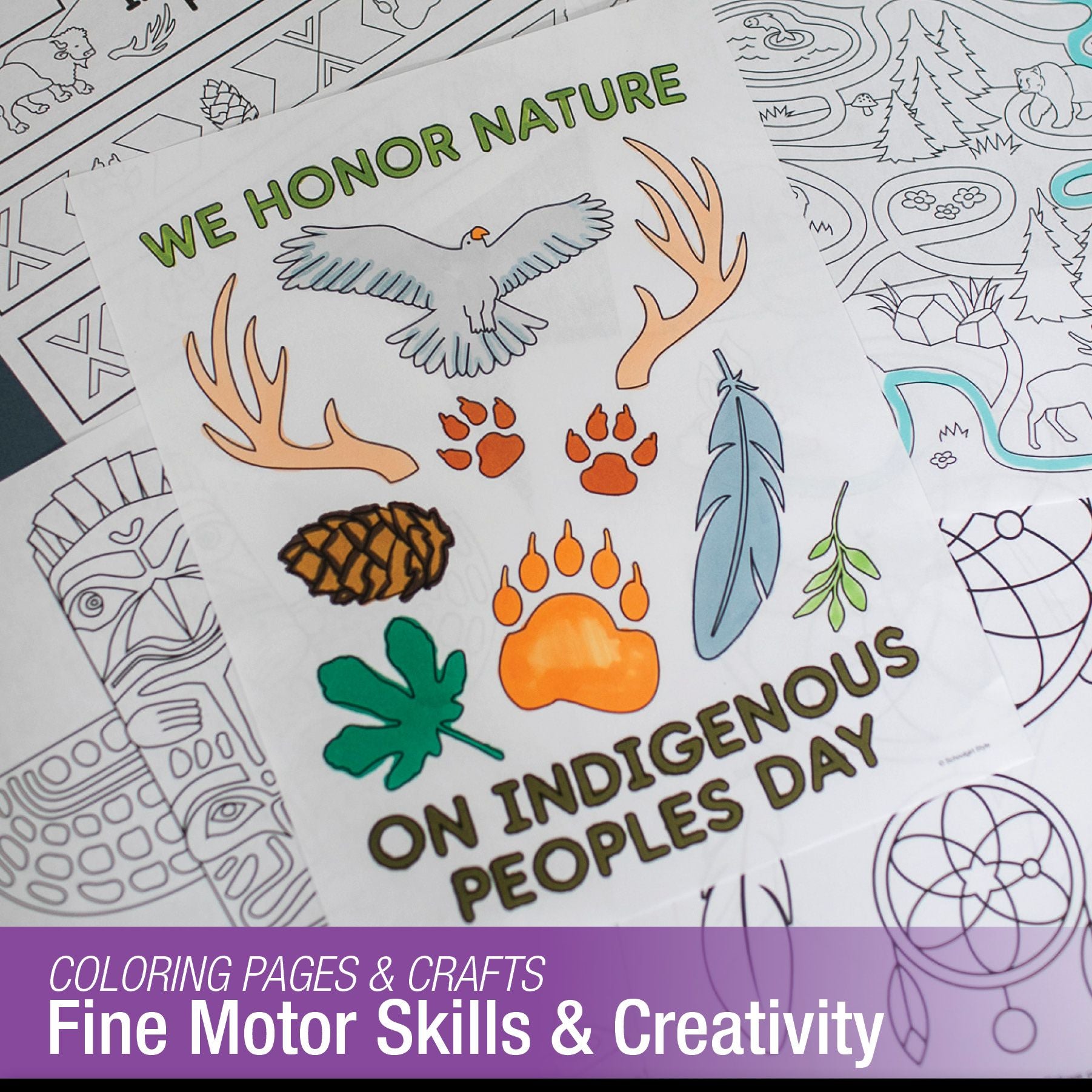 Printable Indigenous Peoples Day Worksheets, Activities and Coloring Pages