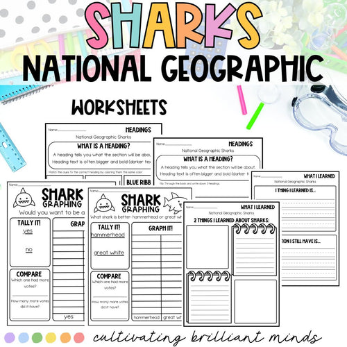 National Geographic Sharks Book Companion | Anne Schreiber | Shark Week